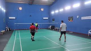 AjayTyrone Vs AmitRowel  Badminton Practice Time [upl. by Raman822]