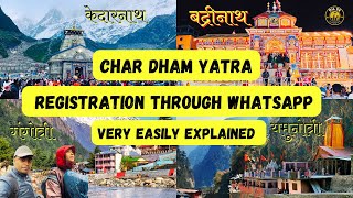 WhatsApp Registration Char Dham Yatra 2024 Made Easy Register on in Minutes Official Guide [upl. by Aivekahs]