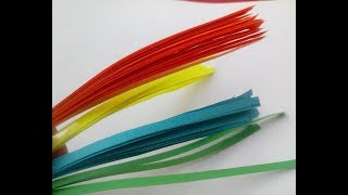 Como hacer tiras de papel para Filigrana Make your own quilling paper strips [upl. by Llevert]