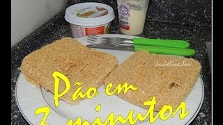 DIETA DUKAN Pão de microondas Panini [upl. by Brooks]