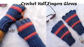 Crochet Half Fingers Hand Gloves  Crochet Gloves  Winter Gloves  Part 12 [upl. by Good]