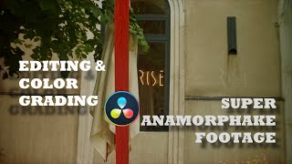 Editing and Color Grading  Super Anamorphake footage  Silent Tutorials Anamorphic Look [upl. by Odranar]