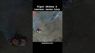 Tiger Akshay amp Ranveer saves Ajay  singhamagain bollywood shorts [upl. by Sylram565]