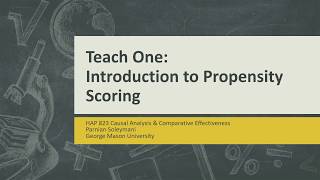 Introduction to Propensity Scoring [upl. by Leaj615]