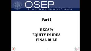 Significant Disproportionality 201  Equity in IDEA Implementing the Final Rule [upl. by Ideih159]