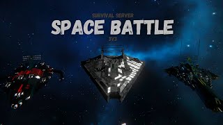 Space Engineers PVP  Space Battle 3V3  Intro  Cinematic  Survival Server NOK vs ASS [upl. by Yrogiarc]