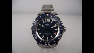 Hanhart Aquasphere FreeFall Blue 42mm 4K Watch Review [upl. by Ciredec]