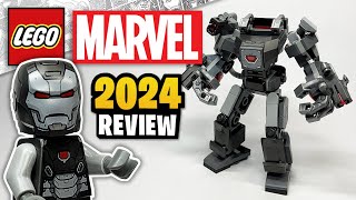 LEGO Marvel War Machine Mech Armour 76277  EARLY 2024 Set Review [upl. by Aikyt]