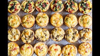 Mini Quiche 4 Ways [upl. by Ysnap]