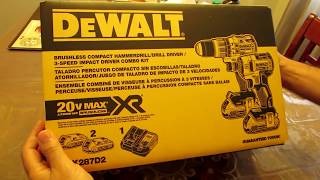 DeWALT DCK287D2 Brushless HammerDrill DCD796 Impact DCF887 Combo [upl. by Asirahc]