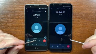 LG Stylo 2V vs LG Stylo 5 WhatsApp Incoming amp Outgoing Calls with 2 Styluses Android 7 vs 10 [upl. by Canon658]