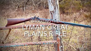 Shooting the Lyman Great Plains Rifle 54 cal flintlock [upl. by Anselme]