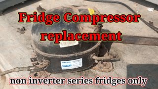 fridge cooling problem  compressor replacement  fridge gas refilling [upl. by Hennessy762]