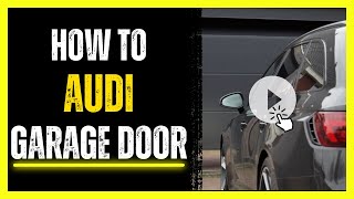 Audi HomeLink  How to program Audi garage door opener Audi MMI knob  VAG Car Tutorials [upl. by Nath]