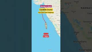 🛳 Mumbai to Kochi cruise cordella cruiseship fare starts cheap low sea ship shorts [upl. by Nickola]