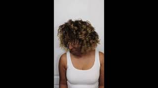 Bantu knots Curls on Natural Hair shorts bantuknots [upl. by Roddy]