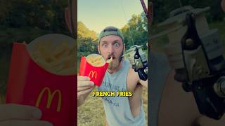 Fishing with McDonald’s French Fries 🎣🤣 shorts fishing [upl. by Sedrul]