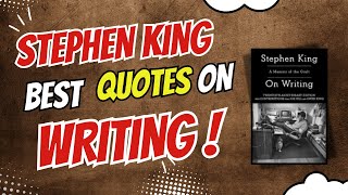 Best Stephen King Quotes on Writing [upl. by Heti]