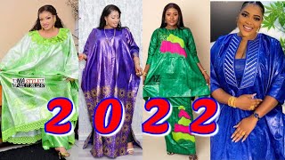 TENDANCE 2022 🆕  MODÈLES GRAND BOUBOU  MODÈLES DE ROBES EN BAZIN  MEILLEURS SANGSÉ SENEGALAISE [upl. by Skinner]