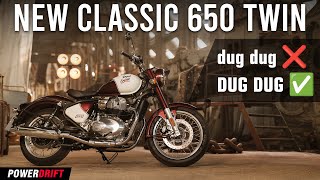 Royal Enfield Classic 650 Twin  The Thump Got Bigger  PowerDrift [upl. by Madanhoj501]