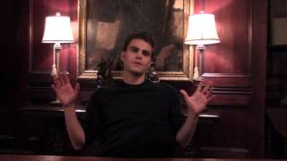 Paul Wesley THE VAMPIRE DIARIES Set Visit Interview [upl. by Cilegna]