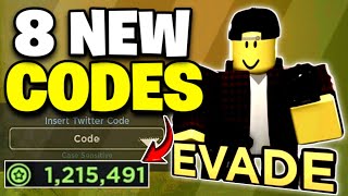 NEW EVADE CODES AUGUST 2024  ROBLOX EVADE CODES IN JULY 2024 [upl. by Uda186]