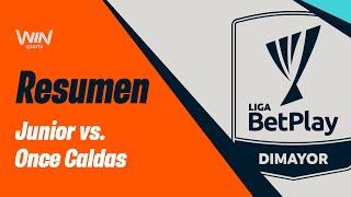 Junior vs Once Caldas resumen y goles  Liga BetPlay 20242  Cuadrangulares  Fecha 4 [upl. by Dymphia]