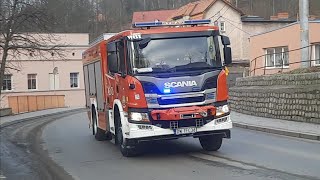 Alarmowo 463D21 GBARt 324 Scania P360ISS Wawrzaszek  JRG Nowa Ruda do zdarzenia [upl. by Petronella]