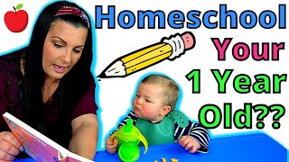 HOW TO TEACH A 1YEAROLD  Homeschool Routine for a 1 Year Old 1215 Months [upl. by Aloz]