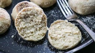 Whole Wheat English Muffins Recipe  Continental Breakfast Recipes Archanas Kitchen [upl. by Dyolf]