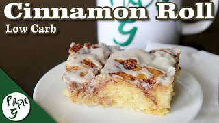 Cinnamon Roll Cake – Low Carb Keto Dessert Recipe [upl. by Hashimoto866]