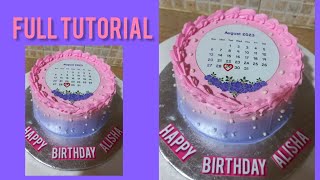 calendar cake design birthday calendar cake decorating ideas  trending calendar cakecake tutorial [upl. by Marietta904]