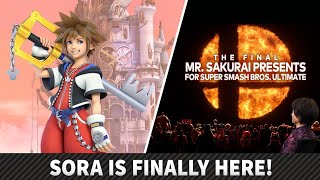 SORA IS IN SMASH REEEEE  FINAL DLC REACTION STREAM [upl. by Annaoj734]