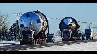 Winter Truck Spotting  Hwy 7  30 C WS 6900XD C500 T800H Oilfield hauls [upl. by Gaeta]