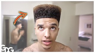 How To Cut A Flat Top Yourself  AMAZING TRANSFORMATION [upl. by Elephus]