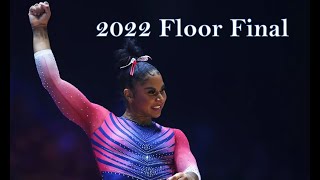 Jordan Chiles USA Floor Exercise 2022 Worlds EF 🇺🇸🥈 Analysis [upl. by Kunz]