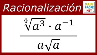 SIMPLIFICAR Y RACIONALIZAR UNA EXPRESIÓN ALGEBRAICA [upl. by Otsirc10]