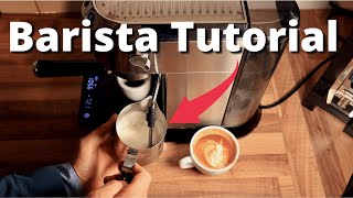 Barista Tutorial with the DeLonghi EC685 Cappuccino [upl. by Thorlie183]