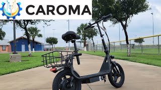 UNBOX amp REVIEW   CAROMA P7 Electric Scooter for Adults 🛴 [upl. by Nadiya]