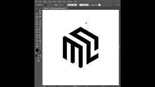 Very easy Monogram Logo in 1 Minute Logo design illustrator cc tutorial graphicdesign Logo short [upl. by Urata]