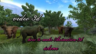 Animated elephant characters please enjoy  Animation 3d iclone [upl. by Dnomaid]