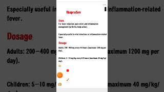 Ibuprofen tablet uses and dose s [upl. by Stephine61]