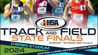 2024 3A Boys 300mH  Final  IHSA Track amp Field State Championship [upl. by Ellevehc610]