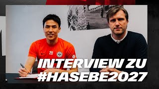 quotFühle mich immernoch sehr gutquot I Interview zur Vertragsverlängerung mit Hasebe und Krösche [upl. by Mata595]