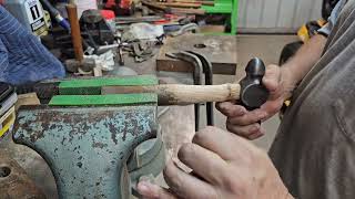 Custom Made Handle for 32 oz Herbrand Ballpeen Hammer [upl. by Lavicrep365]