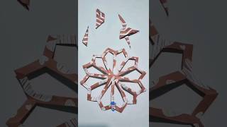 Membuat Paper Cutting Kirigami 25 kirigami origami tutorial diy shorts papercraft [upl. by Shaun368]