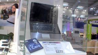 MSI X460 Subnotebook Eyes On at Cebit 2011 [upl. by Nylynnej327]