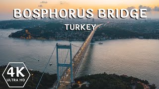 Istanbul Bosphorus Bridge Turkey  Istanbul Bosphorus Bridge Aerial Drone  Drone view [upl. by Etnuad]