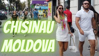 Chisinau Moldova  4K Walking Tour  September 2021 [upl. by Ecirtap691]