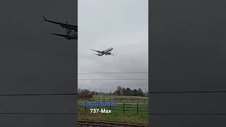 Iceland Air 737Max ManchesterAirport PlaneSpotting Aviation Boeing Boeing737 Boeing737Max 💙🤍 [upl. by Amek]